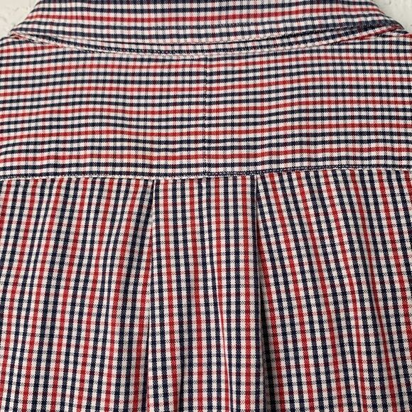 Ralph Lauren Blaire Cotton Red Blue White Casual Button Down Shirt Size L - Picture 4 of 8